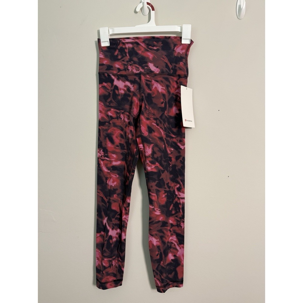 Lululemon Align High-Rise Pant Legging 25" Sz 4 Intensity Pink Blossom Multi